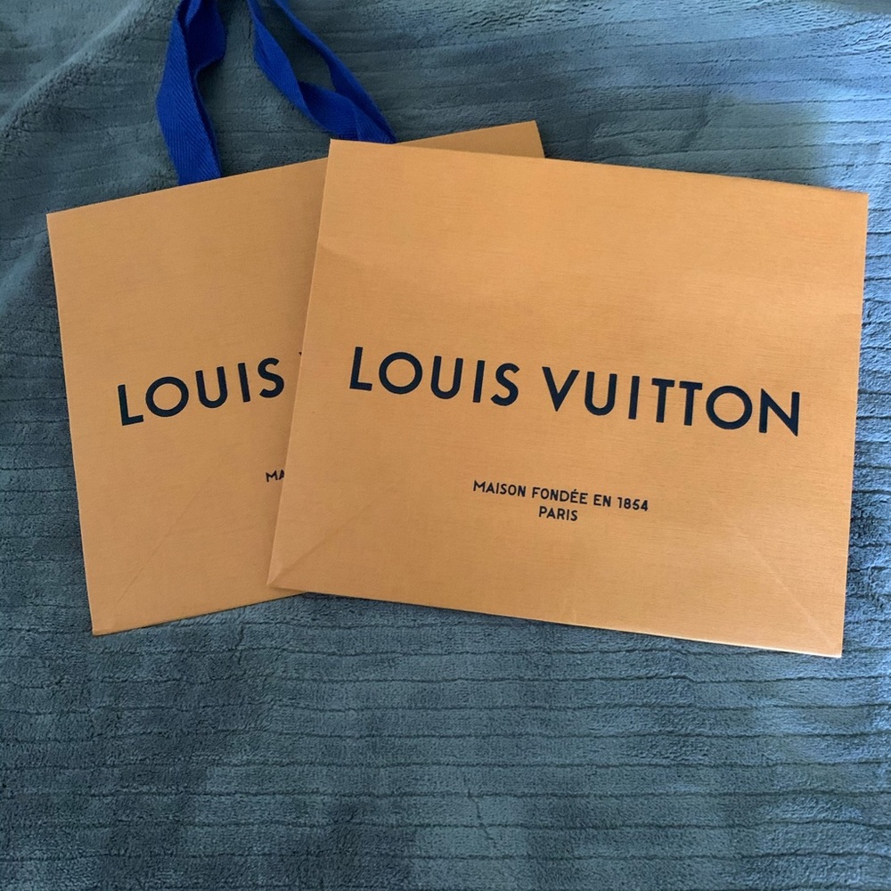 Two pack LV shopping bags